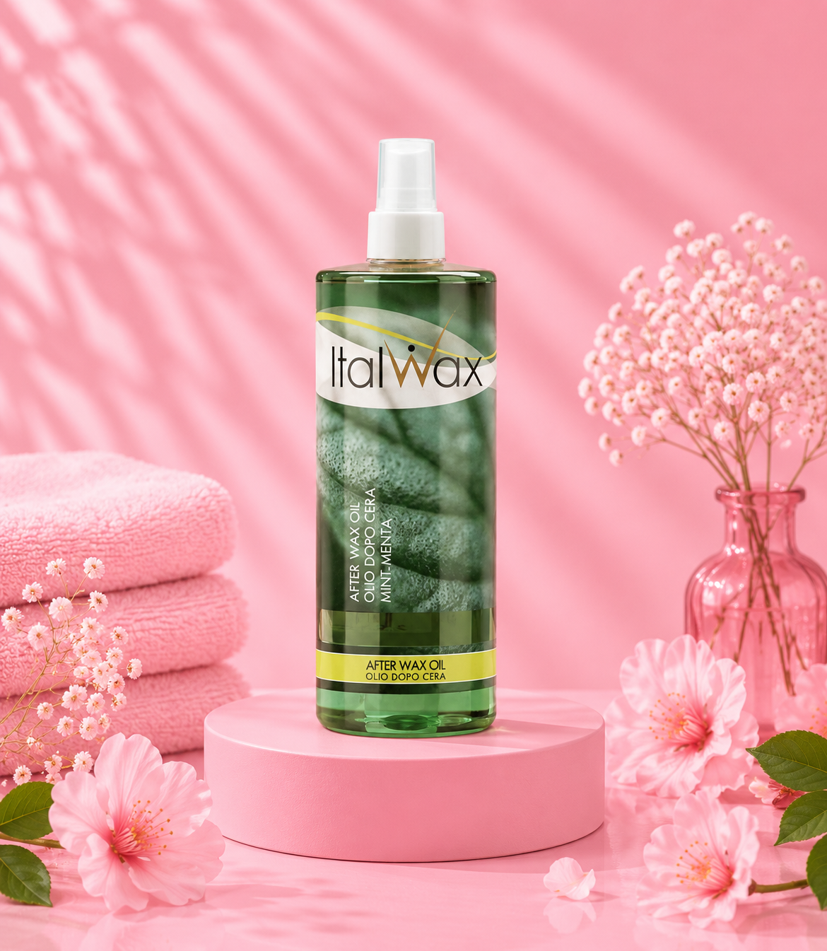 Italwax Afterwax Mint Oil 8.45 FL. OZ
