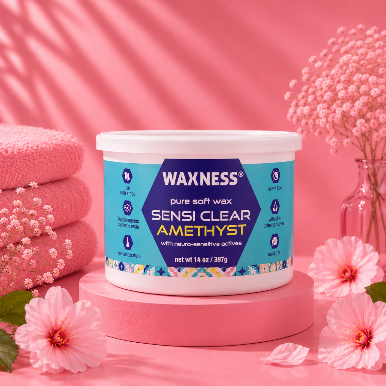 Waxness Sensi Clear Amethyst Soft Wax Tin 14 oz