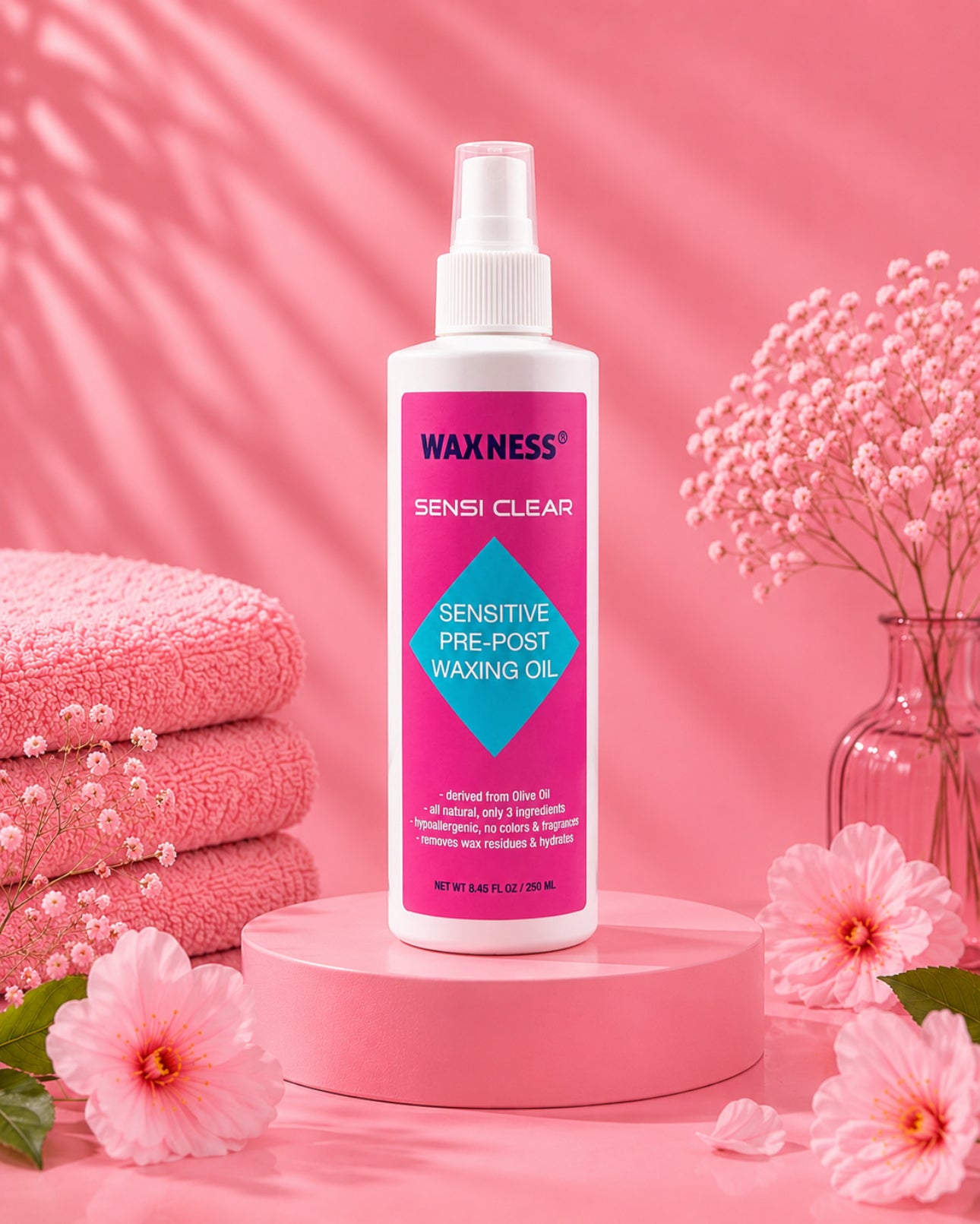 Waxness Sensi-Clear Pre-Post Waxing Oil 8.45 fl oz
