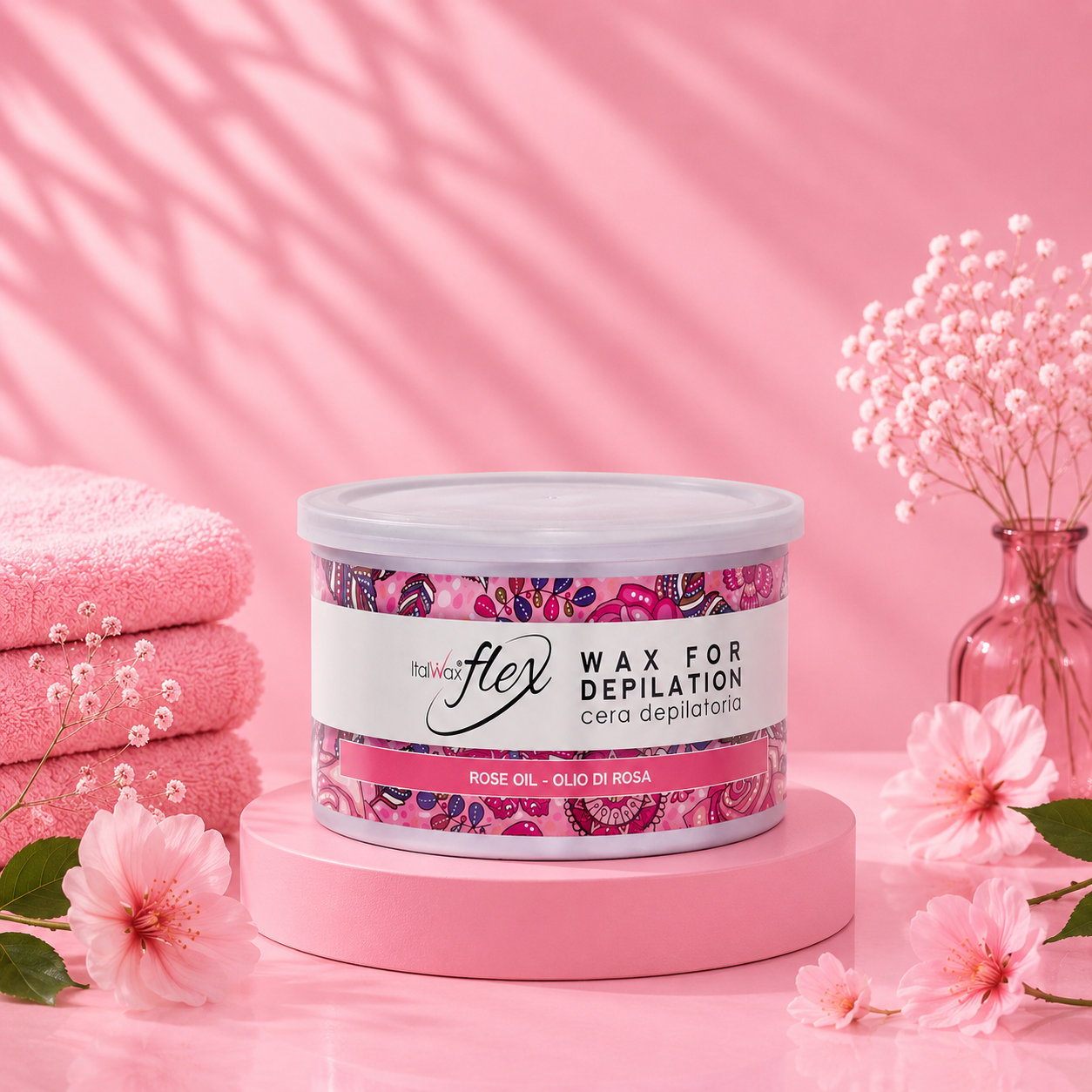 Italwax Rose Oil Soft Flex 14oz