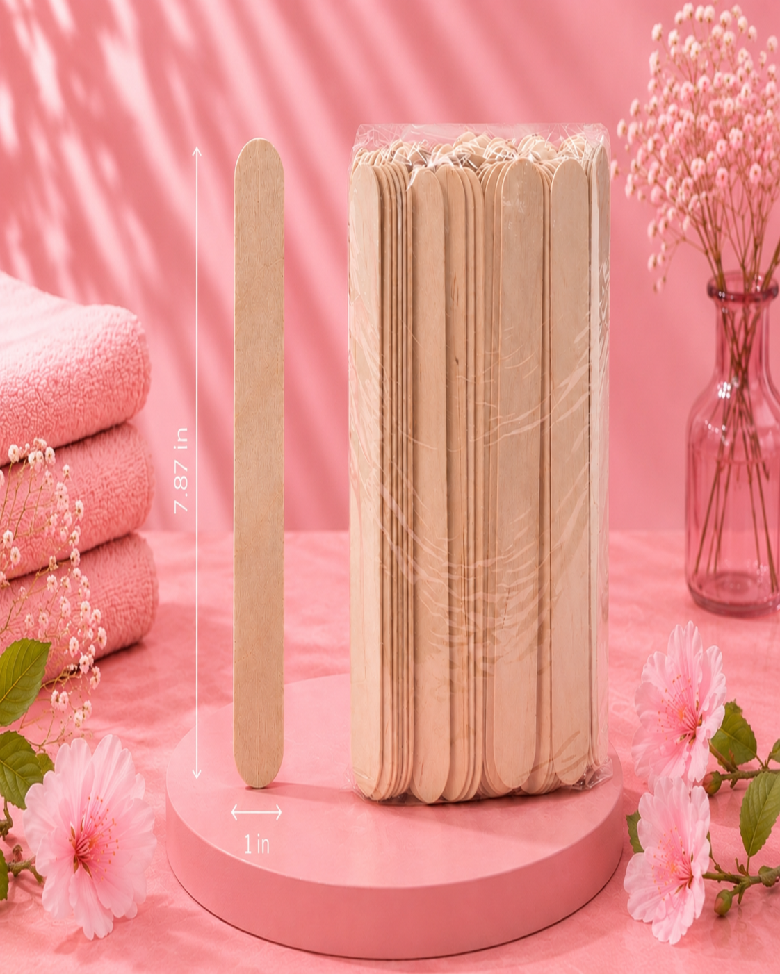 Italwax Wooden Waxing Spatulas 7.87