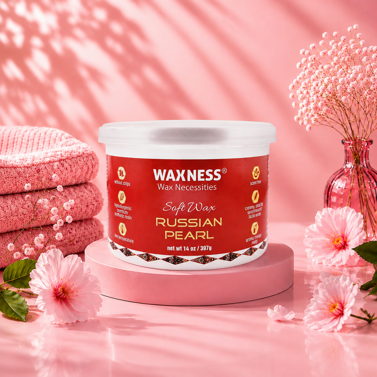 Waxness Russian Pearl Soft Wax Tin 14 oz