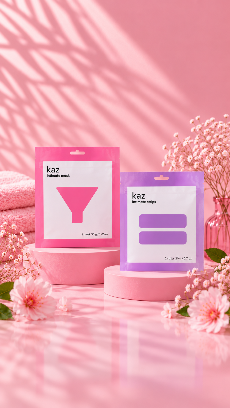 Waxness Kaz Hydrogel Intimate Hydrating and Soothing Mask & Strips